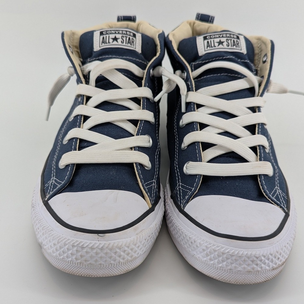 Converse Chuck Taylor All Star Madison Mid Navy Blue Canvas Sneakers M 10 W 12